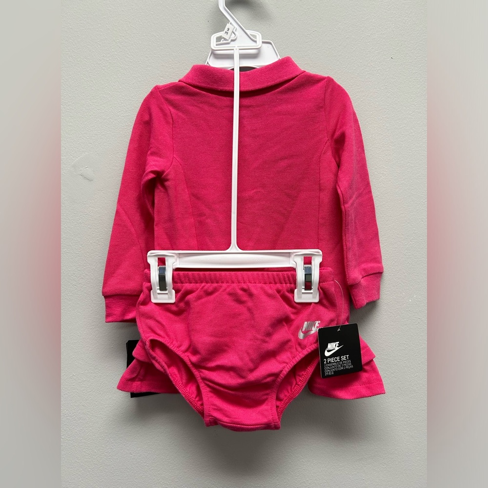 Nike Baby Girl Longsleeve Mesh Polo Dress - Picture 5 of 5